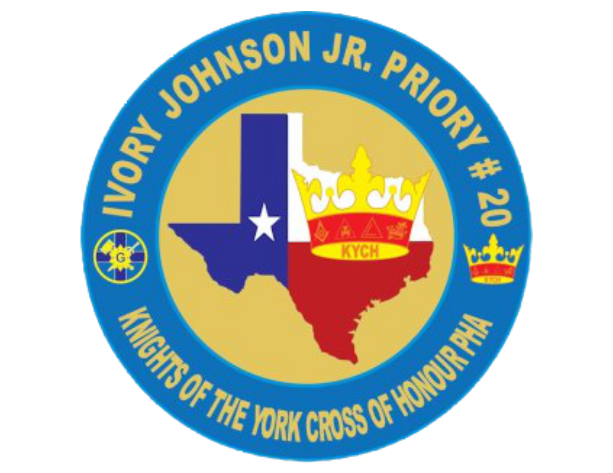 Ivory Johnson Jr. Priory No. 20 Knights of the York Cross of Honour logo